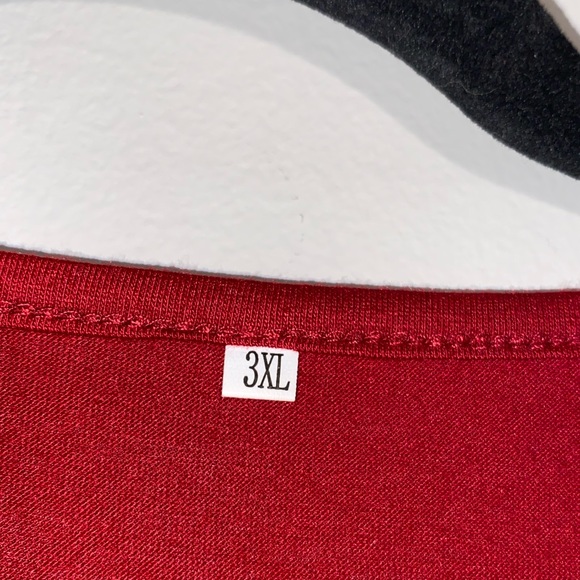 deep red flows dress - Picture 3 of 3